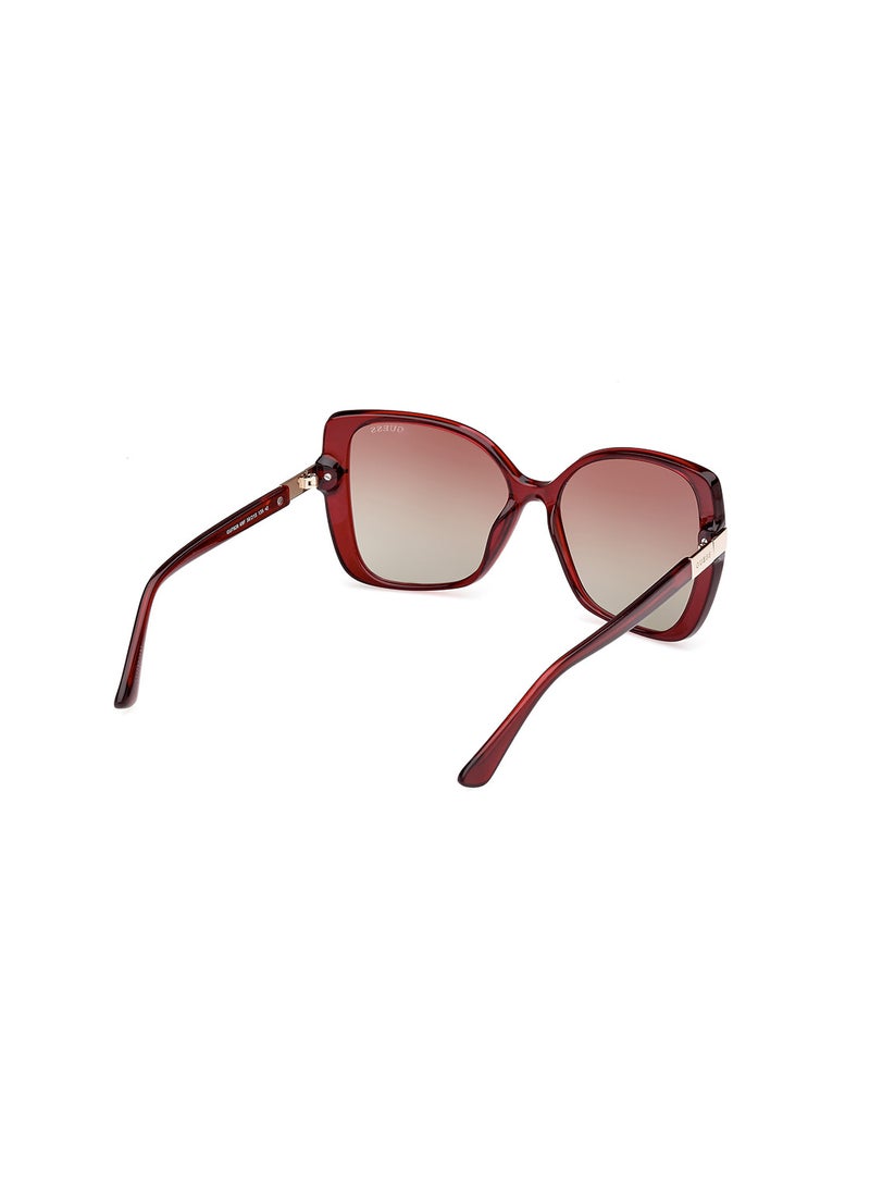 GUESS Women's UV Protection Butterfly Sunglasses - GU782069F56 - Lens Size: 56 Mm - Image 2